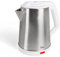 JATA JEHA1723 - Hervidor Agua Electrico de 2 L. 1500 W. Máxima rapidez de ebullición. Cuerpo de acero inox. Jarra sin cable. Tapa abatible. Indicador de nivel de agua