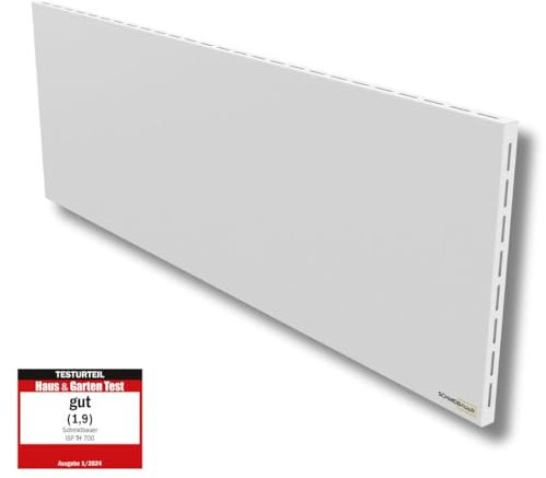 SCHMIDBAUER® Infrarotheizung Hybrid 550 Watt - integr. Thermostat/Standfuß - Infrarottechnik mit Raumluft-Konvektion - Elektroheizung - Direktheizung