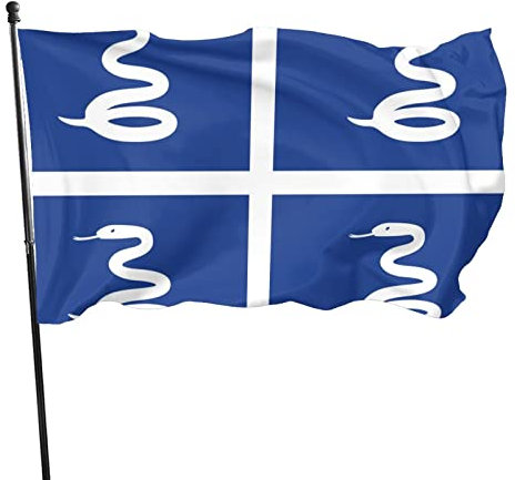 Bruant 90X150cm Drapeau De La Martinique Drapeau Pirate Résistant À La Décoloration Bannière Extérieure Personnalisé Drapeau De Jardin Pour Restaurant Célébration Événements