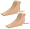 DAWRIS 2 Pcs Beech Door Stoppers - Strongest Non-Slip Bird Shape Doorstop Wedge with Lanyard - Wooden Door Wedge for All Floors and Types of Doors