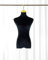 Schaufensterpuppe Hängender Mannequin-Halbkörper, Hochzeitskleid-Schneiderform mit Metallhaken, Elegante Damenpuppe mit Samtbezug, Nähpuppe Schneiderpuppe (Color : Black, Size : Short Hook 10cm(4in)
