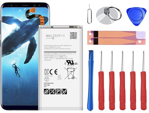 Samsung Galaxy S8 Akku, [5000mAh] Li-Polymer Ersatzakku für Samsung Galaxy S8 EB-BG950ABE G950V G950T G950P G950R4 mit vollen Ersatz-Kits