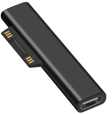 Bacron Magnetischer Stecker Adapter auf USB C Buchse, 15V DC Adapter auf USB C Adapter gemacht für Surface Pro 7/Pro 6/Pro 5/Pro 4/Pro 3, Surface Laptop 4/3/2/1, Surface Go 3/2/1 Serie