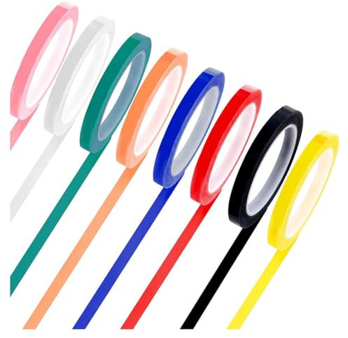 Bsowte Instrumenten-Kennzeichnungsband, autoklavierbar, 270 Fahrenheit, 216 Ft/L x 1 cm/B, 8 Rollen