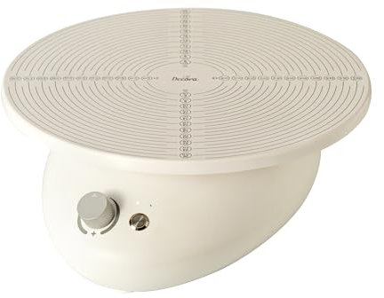 Decora, 9276010 Plato giratorio eléctrico, plato Ø 28 cm, con práctico botón de espera para bloquear la rotación del plato sin restablecer el sentido de rotación y la velocidad