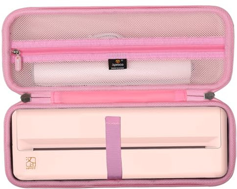 Aproca Pink Hard Storage Portable Protective Case, for HPRT MT810 Portable Printers and Accessories, S1423
