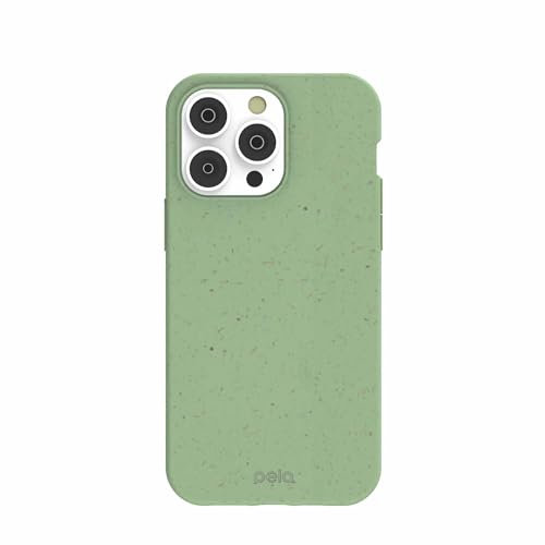 Pela Schutzhülle für iPhone 14 Pro Max, Salbeigrün – Schutzhülle für das iPhone 14 Pro Max, umweltfreundlich, kompatibel mit iPhone 14 Pro Max