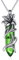 YFN Lily May Flower Birth Necklace for Women Sterling Silver Green Quartz Healing Stone Pendant Birthday Gifts for Mom Her Daughter