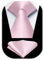 HISDERN Ensemble cravate et mouchoir pour homme - Cravate rose classique en soie pour fête de mariage