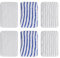 GIONAR 6pcs Lingettes Clean and Steam pour Rowenta Clean & Steam ZR005801/ZR005804/ZR850002/RY7/RY8 Série, Serpillère Microfibre, Tampons Lavable en Microfibre (Gris et Bleu)