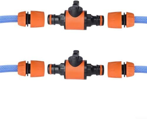 Set di raccordi per tubi da giardino, in gomma, valvole e raccordi per irrigazione da giardino, irrigazione, irrigazione