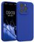 kwmobile Custodia Compatibile con Apple iPhone 15 PRO Cover - Back Case per Smartphone in Silicone TPU - Protezione Gommata - Blu Baltico
