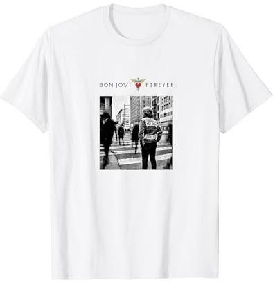 Offizielle Bon Jovi Forever Hülle, Weiß T-Shirt