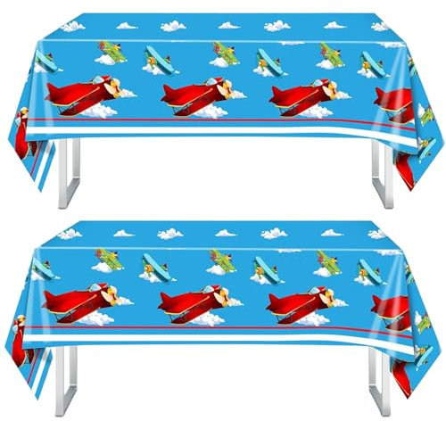 YaYaFunFun Kinder-Party-Tischdecken (Flugzeug)