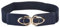 YIMAIWLX gürtel Damen Mode Pu Leder Elastizität Breite Gürtel Für Frauen Dicke Taillenkleid Plus Größe-blau-85 cm (88 cm Bis 130 cm)