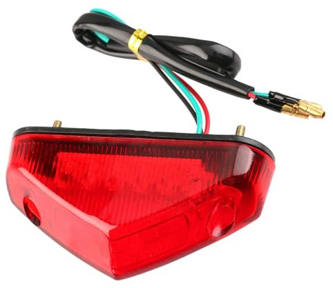 Wonvify Feu Stop Moto Universel, 12 LED Moto Feu Arrière Signal Lumière de Freinage Stop, 12V Lumière de Freinage de Moto pour Motos VTT Quads VTT