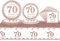 53Pcs Rose Gold Tableware Set - 70th Birthday Table Cloth, Napkins, Plates & Dinnerware for Her 70th Anniversary Party Supplies