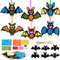 WuGU Fledermaus Bastelset für Kinder, Moosgummi Mix Kreative Kunsthandwerk, Saisonale Kreativsets und Halloween Basteln zum Dekorieren