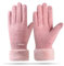 Aomhrek Guanti Invernali da Donna, Guanti di Lana Invernali da Donna, Guanti Touch Screen Invernali Donna, Guanti Invernali per Attività all'Aperto (Rosa)