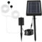 Solar Pond Airator, Ayerator de bomba de aire de estanque de 4W al aire libre con piedras de burbujas de de tubería, Bomba de agua solar ajustable de 3 modo para peces de jardín de peces en jard