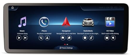 12.3 Qualcomm 8-Kern 8GB+128GB Android 14 Autoradio mit GPS Navi für Mercedes Benz C Klasse W205 GLC Klasse X253 NTG 5.0/5.1/5.2 Bluetooth 5.1 CarPlay Android Auto WiFi 4G DAB+ DSP Lenkradsteuerung