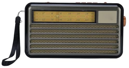 Solar Bluetooth Radio, Retro FM AM SW Radios 2 Möglichkeiten Zur Lieferung von Strom und Batteriebetriebenen, Tragbaren Notfallradio -USB -Spielen für Camping, Sturmüberleben