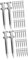 Ciieeo 2 Series Aerator Shoe Spikes De Metal Clavos para Césped Herramienta De Aireación para Jardín El Crecimiento del Césped Y Eficiencia De Fertilizantes 20 Piezas*2