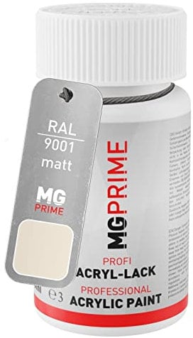 MG PRIME RAL 9001 Cremeweiss/Cream matt Lackstift 50 ml schnelltrocknend