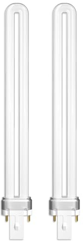 HeatingLux 11W G23 2-Pin Lámpara Fluorescente Compacta Blanco Cálido 2700K, Bombilla Fluorescente Línea 2 Pines, Tubo CFL Ahorro de Energía en Forma de U para Lámpara de Escritorio, Paquete de 2