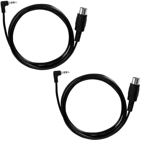 BTFO 2pz Cavo MIDI 5 Pin da TRS Tipo A 3,5mm a DIN Maschio