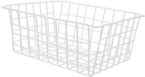 Fer Blanc Panier de Rangement pour Congélateur Coffre, Fruits et Snacks | Organisation Ordonnée, Déplacement Facile, Structure Légère, Aide à Limiter les Odeurs, Usage Pratique Cuisine et Maison