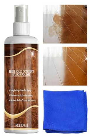 Holzboden- Und Parkett-Auffrischer 100 Milliliter Hochglanz- und | Holzboden Reiniger für Möbel, Schränke, Türen, Tische, Arbeitsplatten sowie den