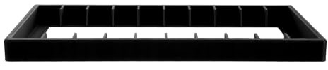 Luxshiny Musikkassetten Organizer 10-Fach aus Kunststoff, Schwarz