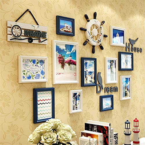 Ruder Creative Fotorahmen Wand Massivholz Modern Bilderrahmen Set Verschiedene Größen 11frames Europäischen Stil Treppen Wohnzimmer Fotos Bildergalerie Abdeckungen 150cm X 78cm