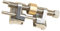Stainless Steel Honing Guide Angle Sharpener Jig Metal for Wood Chisel Fixed Angle Knife Sharpener (Brass Roller)