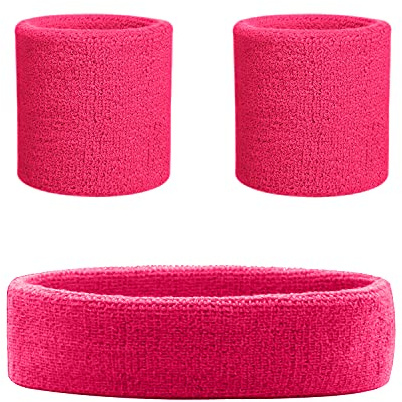 HANERDUN Sport Stirnband Herren Damen Schweißbänder Kopf Stirn Kopfband | Schweißband Handgelenk, Schweissband Stirn, Headband Men, Frottee Stirnband, Unisex, Laufen Fahrrad Joggen Tennis Fußball