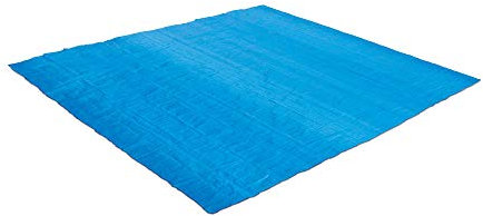 Summer Waves Tapis de Sol 3,91x7,56mm pour Piscine Extérieure Hors-Sol - Protection Amortissante Contre l'usure, Les Frottements et Les Imperfections du Sol - Forme Rectangulaire - Bleu