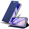 Cadorabo Estuche Compatible con Realme X2 Pro/OPPO Reno Ace en Classy Azul Oscuro - Funda Protectora con Cierre magnético, función Stand y Ranura para Tarjetas