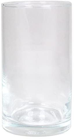 INNA-Glas Glas Vase Zylinder Sanya Ocean, klar, 15 cm, Ø 8,5 cm