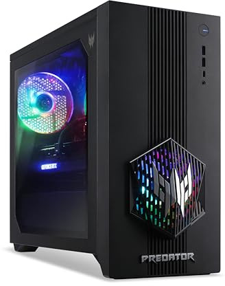 acer Predator Orion 3000 (PO3-665) Gaming PC - Intel Core Ultra 7 265F (Bis zu 5,3 GHz), 32 GB DDR5 RAM, 1 TB GB M.2 PCIe (SSD), NVIDIA GeForce RTX 5060 (8 GB GDDR7), Windows 11 Home, Schwarz