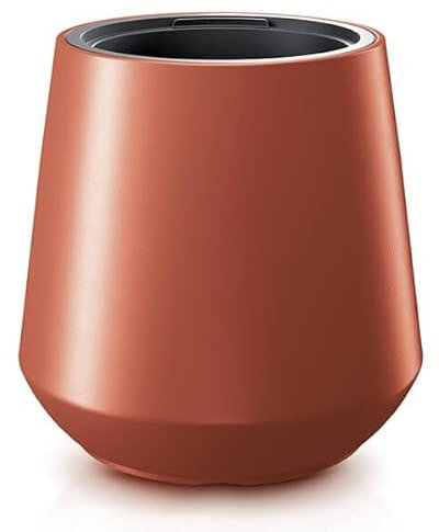 Gardening Naturally Plant Pot Paisley Stylish and Unique Planters for Indoor Plants Plastic (Tapered Pot 44cm - Copper)