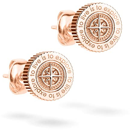 Northstar Münz Ohrstecker aus Edelstahl