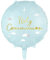 Folienballon 'Holy Communion' Deko Kommunion Taufe Dekoration Ballon Konfirmation Erstkommunion Kinderkommunion Farbe Hellblau, 35cm