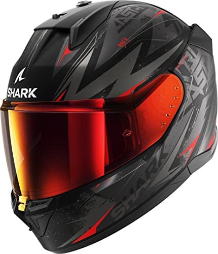 SHARK, Integralhelme motorrad D-SKWAL 3 BLAST-R mat black anthracite red KAR, XS