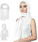 Muslimisches Kopftuch Damen Hijab - Premium Chiffon Schal aus Leichtem Seidenweichem Stoff - Modernes Islamisches Tuch für Muslimische Frauen (Weiße)