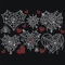 nbeads Liebe geformt Spinnennetz Strass bügeln auf Hotfix, Heat Transfer Decal Bling Rhinestone Sticker Heat Transfer Patch Kleidung Reparatur Applique für T-Shirt Kleidung Hosen Taschen