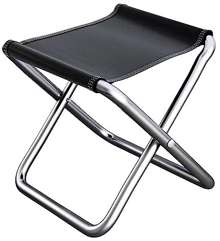 Fenteer Klappbarer Campinghocker, tragbar, faltbar, multifunktional, kompakt, praktisch, Outdoor-Angelstuhl für Camping, Wandern, Angeln, Terrasse, Halb gefaltet M