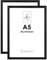 ENGLORY 2 Pack Bilderrahmen A5, Bilderrahmen A5 Schwarz Metall Aluminium Kinderzeichnungen Fotorahmen 15x21cm Rahmen für Fotos, Bilder, Poster，Groß Collage