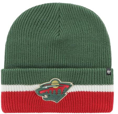 '47 NHL Minnesota Wild Split Cuff Mütze Beanie Haymaker Knit Wintermütze Wollmütze