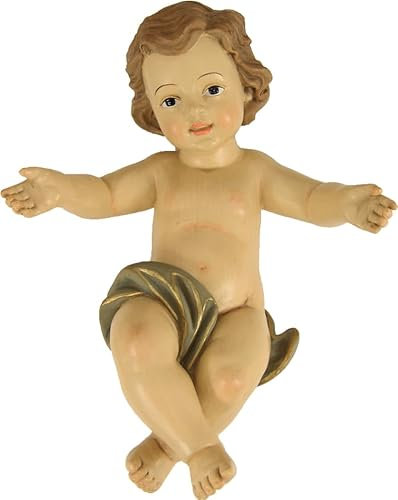 FADEDA Jesuskind/Höhe:40 cm/handbemalt/detailgetreue Krippen Figuren - Weihnachten Tisch Dekoration Krippe Zubehör